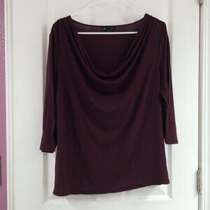 GAP Dark Cranberry Top